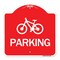 Signmission D4-3 Bicycle Parking Bicycle Parking, Red & White Aluminum Sign, 18" x 18", RW-1818-24199 A-DES-RW-1818-24199 - alternate 1